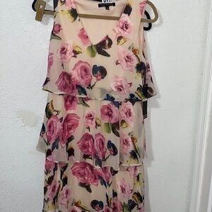 Ryan Michelle floral tier dress